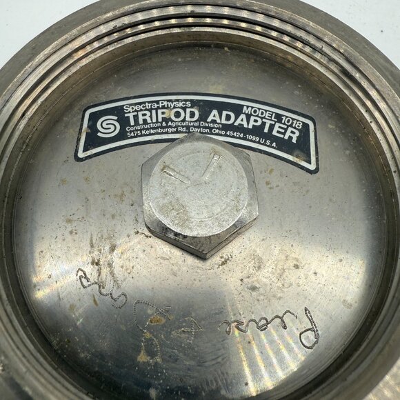 Spectra-Physics 1018 Tripod Adapter w/ Bolt Connector For Transit Conversion - Picture 2 of 5